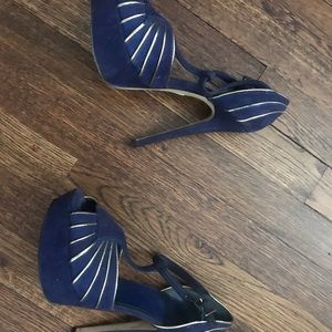 Blue and Gold heels